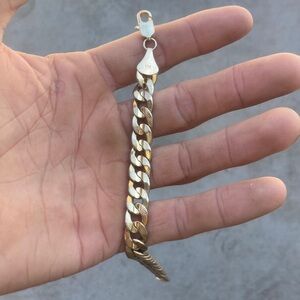 18k Gold Cuban Chain Bracelet